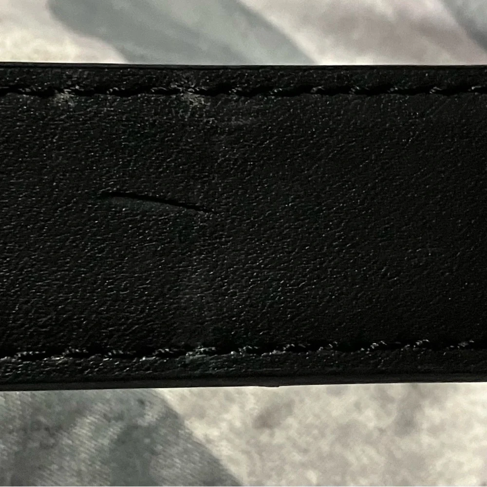 Reversible Brown/Black Leather Belt with Silver Buckle
